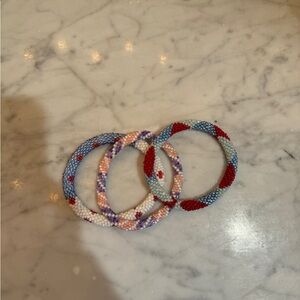 Colorful Beaded Bracelets Set